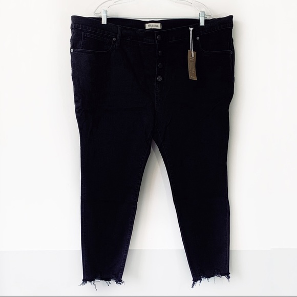 Madewell 9” Button Ankle Skinny Jeans Plus Size - Picture 2 of 8
